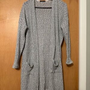 Staccato Heather Gray Open-Front Cardigan